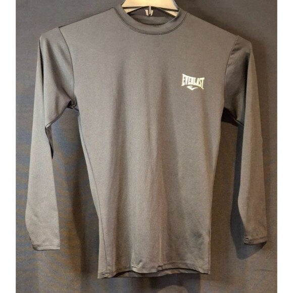 EVERLAST Men's [ M ] Stretchy Body Contouring Active Compression LS Shirt -Black - Picture 1 of 9